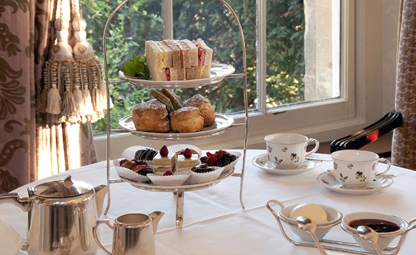 Afternoon tea at Lucknam Park